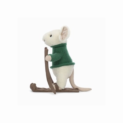 Jellycat Merry Mouse Skiing USA | 20436NQAW